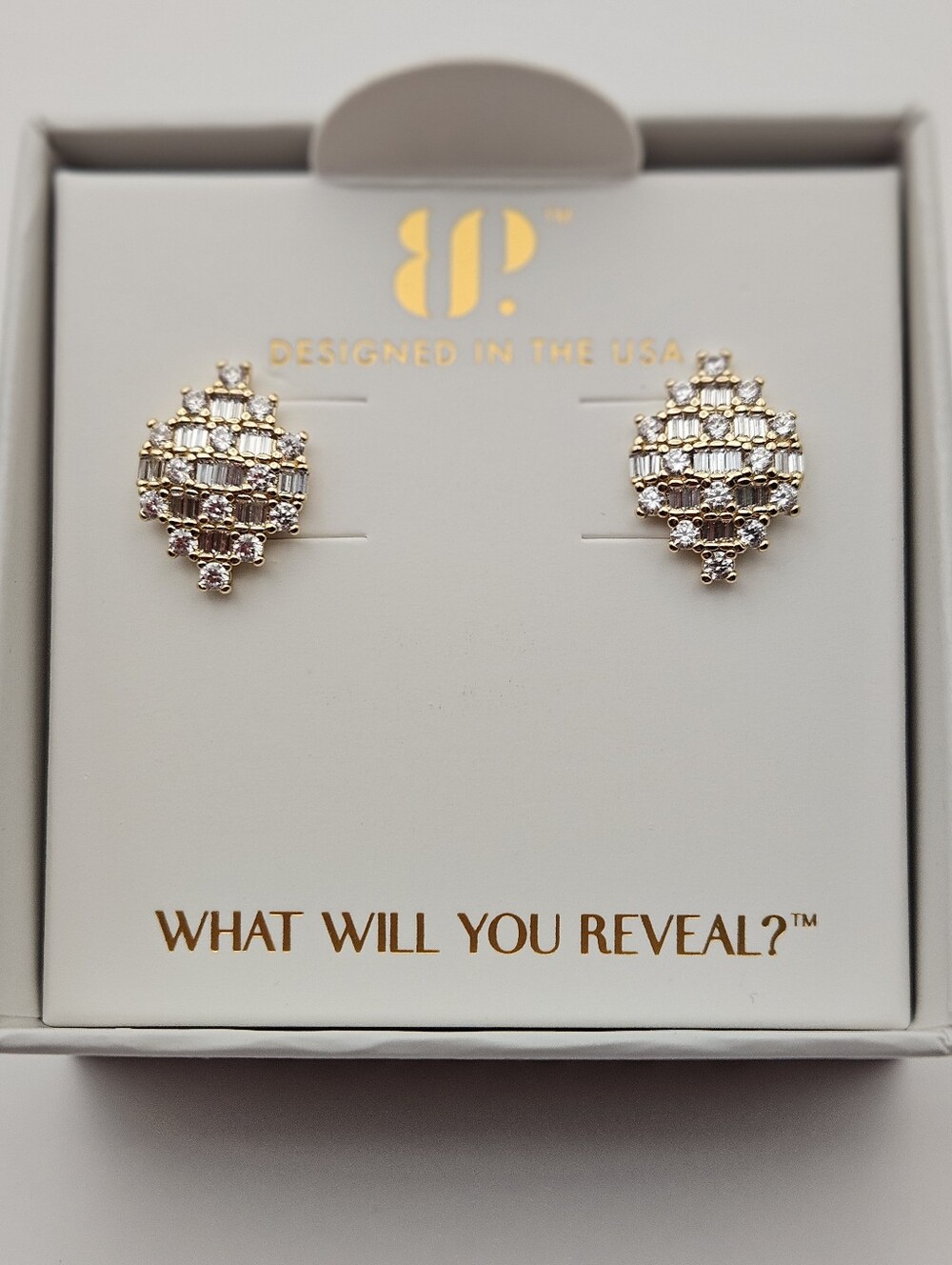Bomb Party ER48638 April "New Beginnings" Diamond Cubic Zirconia Earrings